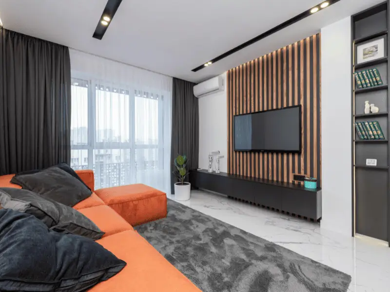 Système gainable installé dans une maison neuve